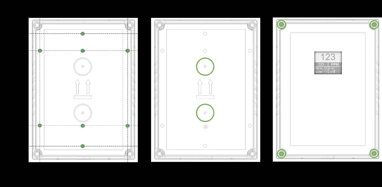 Mounting dimensions and installation orientation