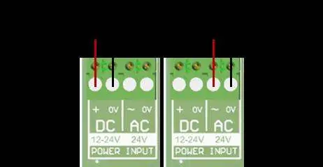 Power input wiring