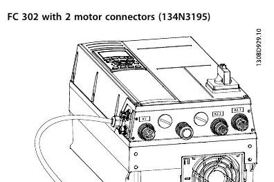 FC 302 with 2 motor connectors (134N3195)