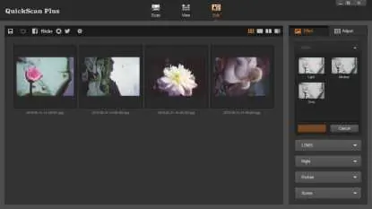 Edit your scanned images.