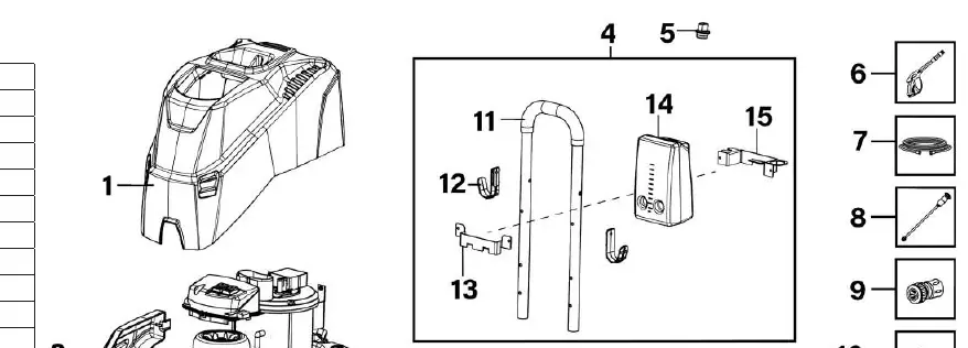 External components and assembly diagram