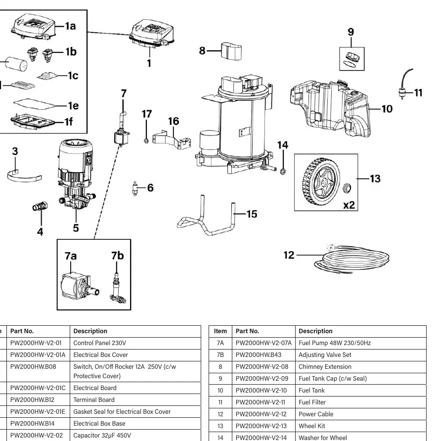 Electrical and fuel system components