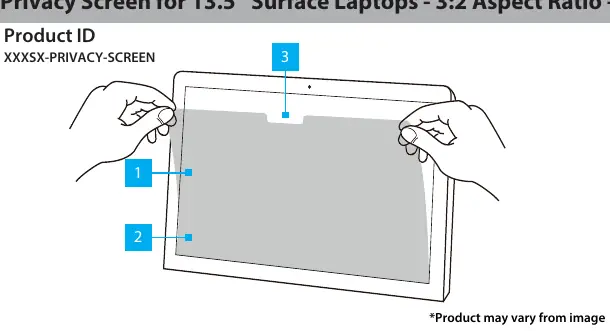Privacy filter components and camera notch identification
