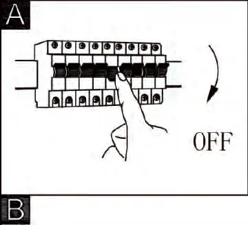 Turn off power supply