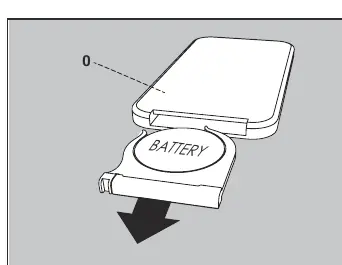 Replacing the remote control battery.