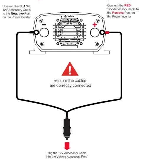 12V accessory port connection diagram.