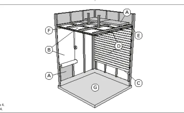 Sauna room structure