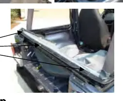 Removing screws from the header.