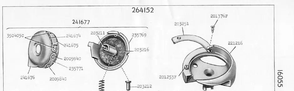 Bobbin case and hook assembly