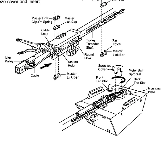 Chain and cable installation