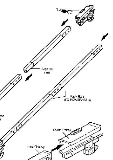 Rail and trolley assembly