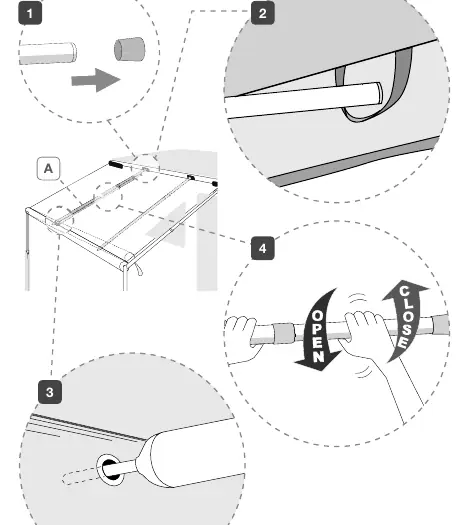 Initial installation steps 1-4