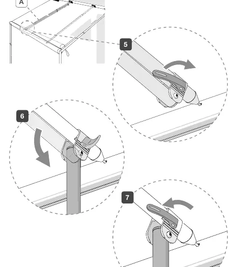 Locking mechanism steps 5-7