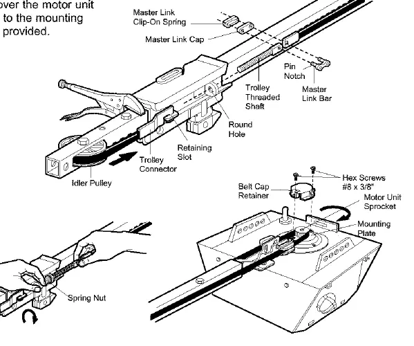 Belt installation