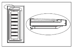 Rubber block placement on doors.