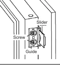 Installation of sliding door mechanism
