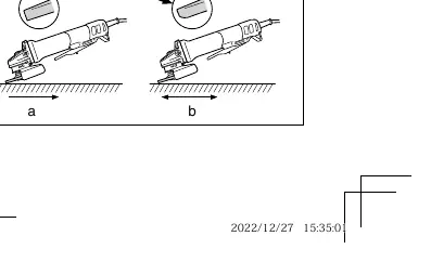 Correct grinding angle (15-30 degrees).
