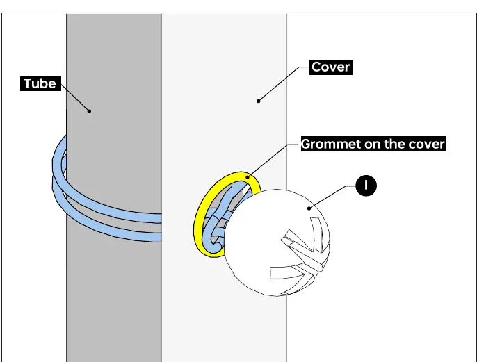 Using bungee cords to fasten covers