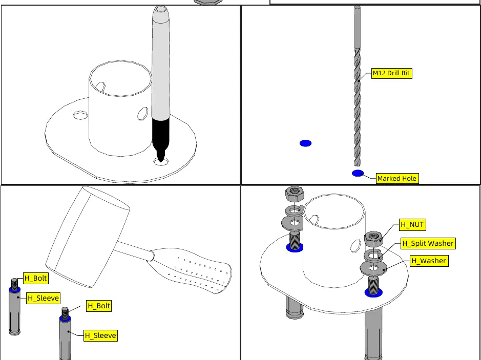 Installing concrete anchors