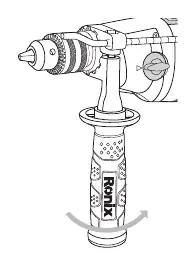 Installing the auxiliary handle