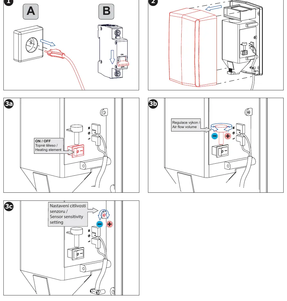 Adjusting internal parameters
