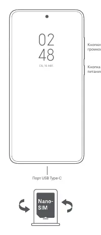 Xiaomi 13T button layout and SIM card orientation