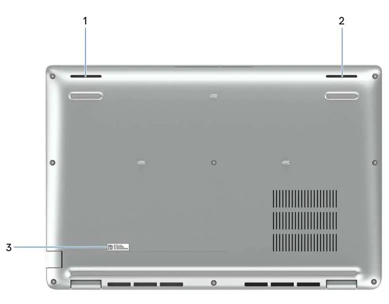Locate the service tag label on the base cover.