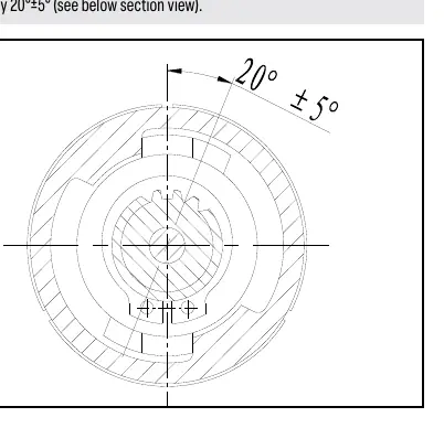 Brake angle adjustment method.