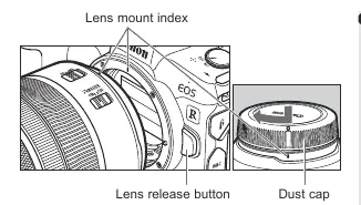 Attaching the lens