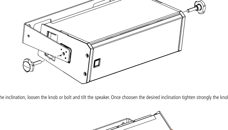 Securing the Horizontal Bracket to the speaker