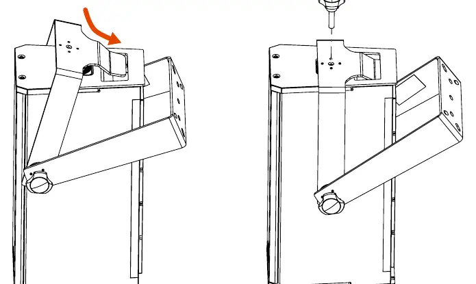 Securing the Vertical Bracket to the speaker