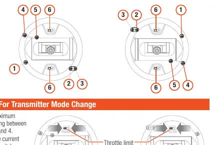 Throttle limit switch adjustment