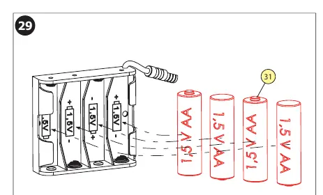Battery installation