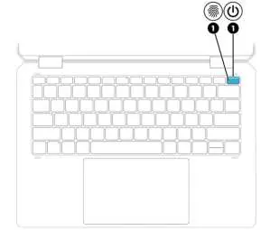 Power button and fingerprint reader