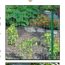 Welded wire attached to U-Post