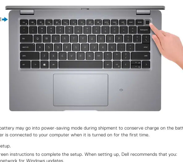Connecting the power adapter