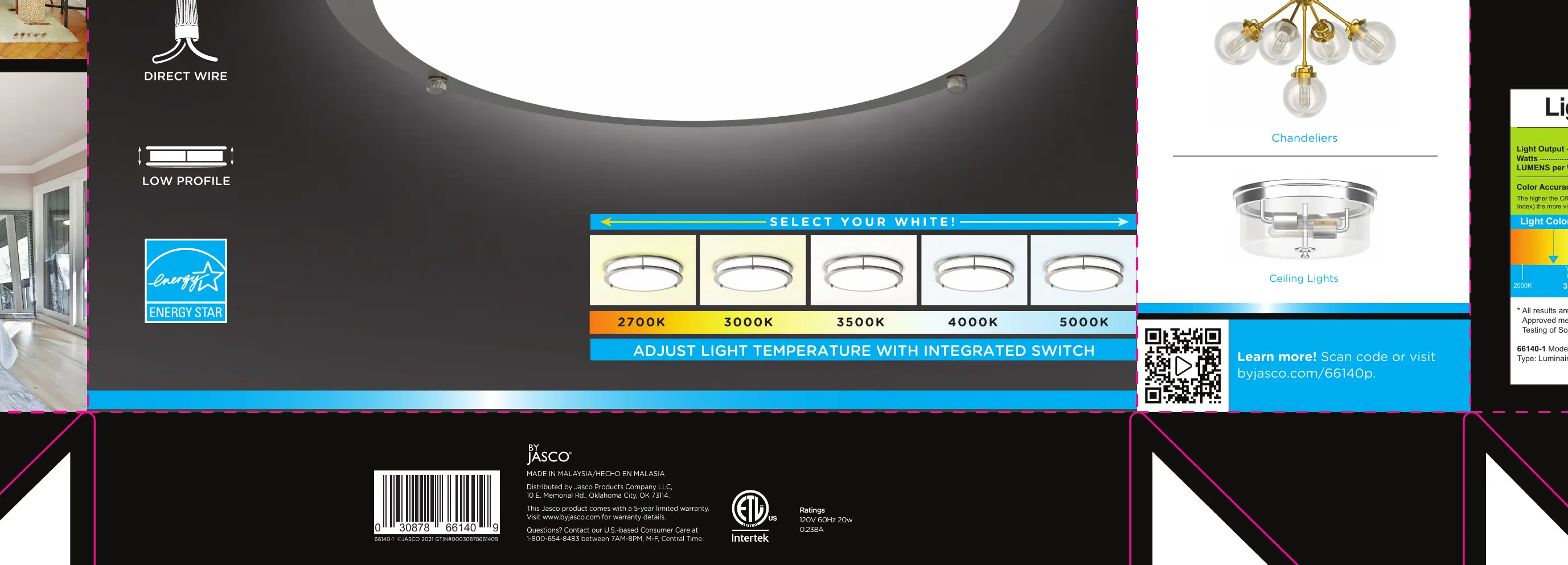Light temperature selection switch