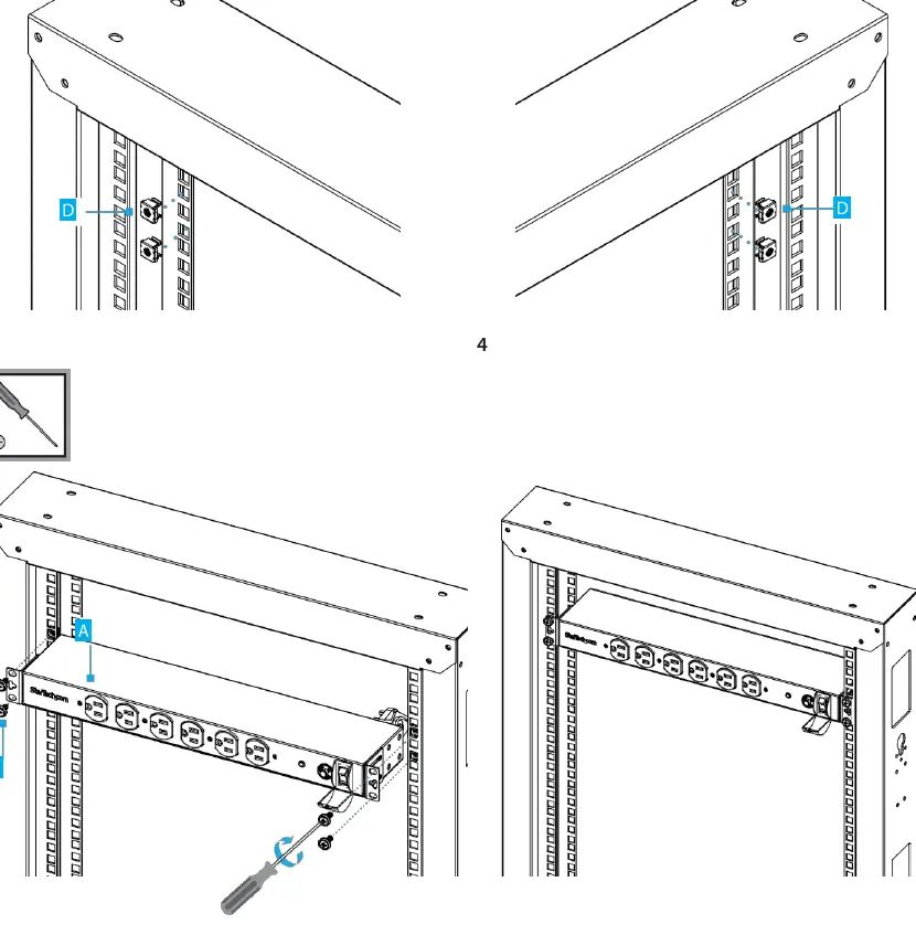 Rack mounting procedure