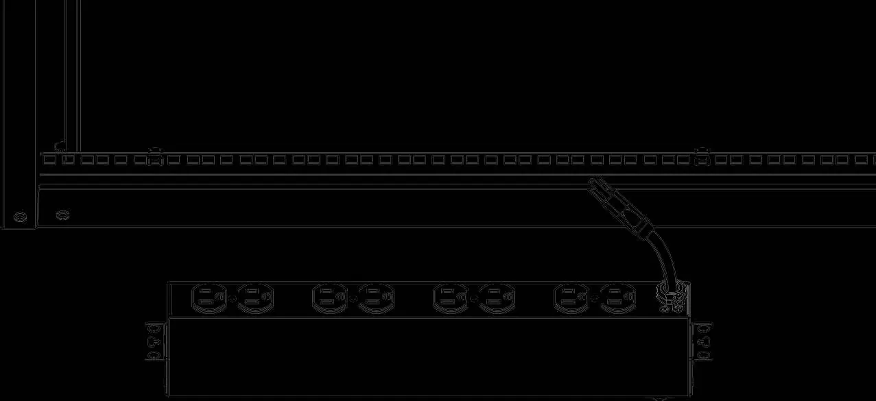 Align the PDU with the desired rack space.