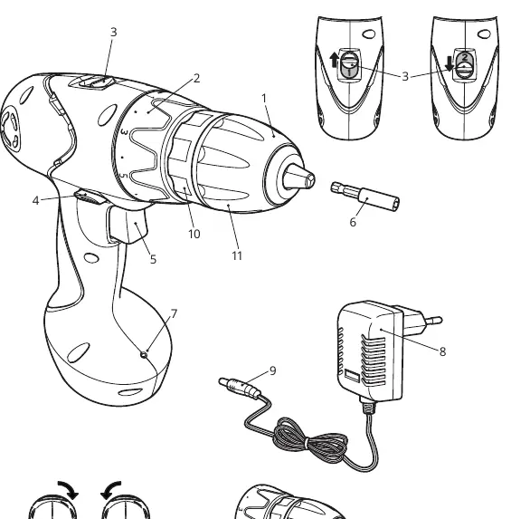 Product parts diagram