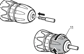Mounting drill/driver bits