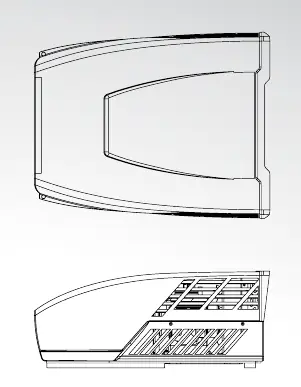 Technical dimensions of the rooftop unit