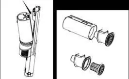 Removing the dust container and filters