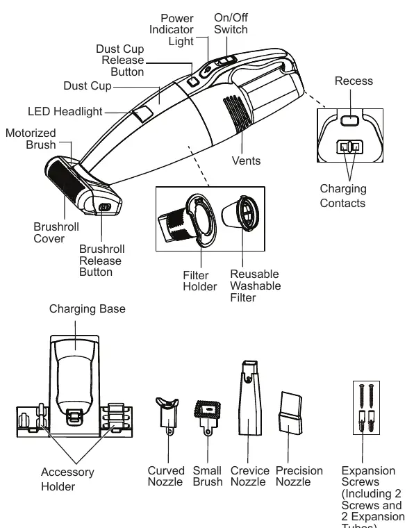 Vacuum components and accessories