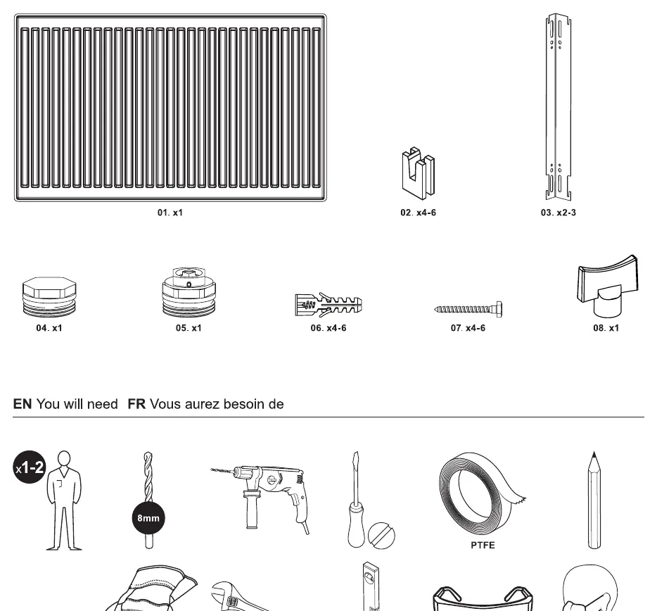 Installation diagram from the manual