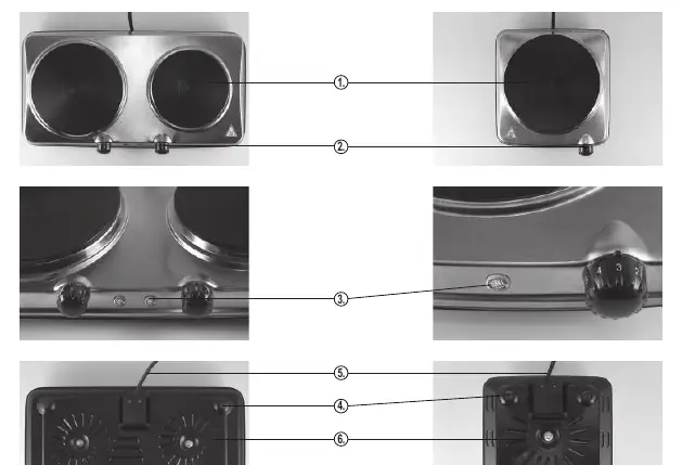 Structure of the hot plate (Figure 1)