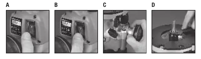 Collet and switch operation