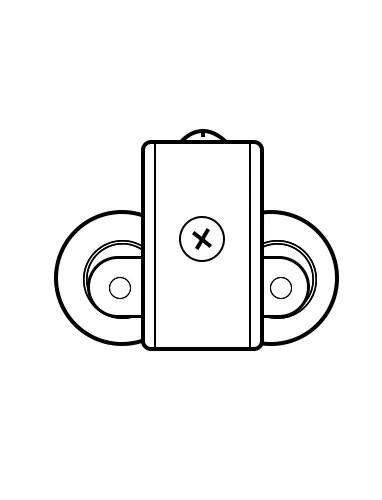 Door wheel installation