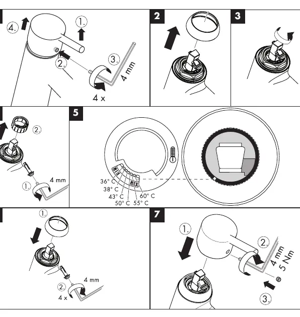 Temperature limiter adjustment