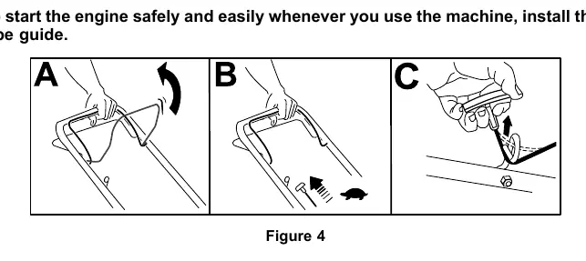 Installing the recoil-starter rope